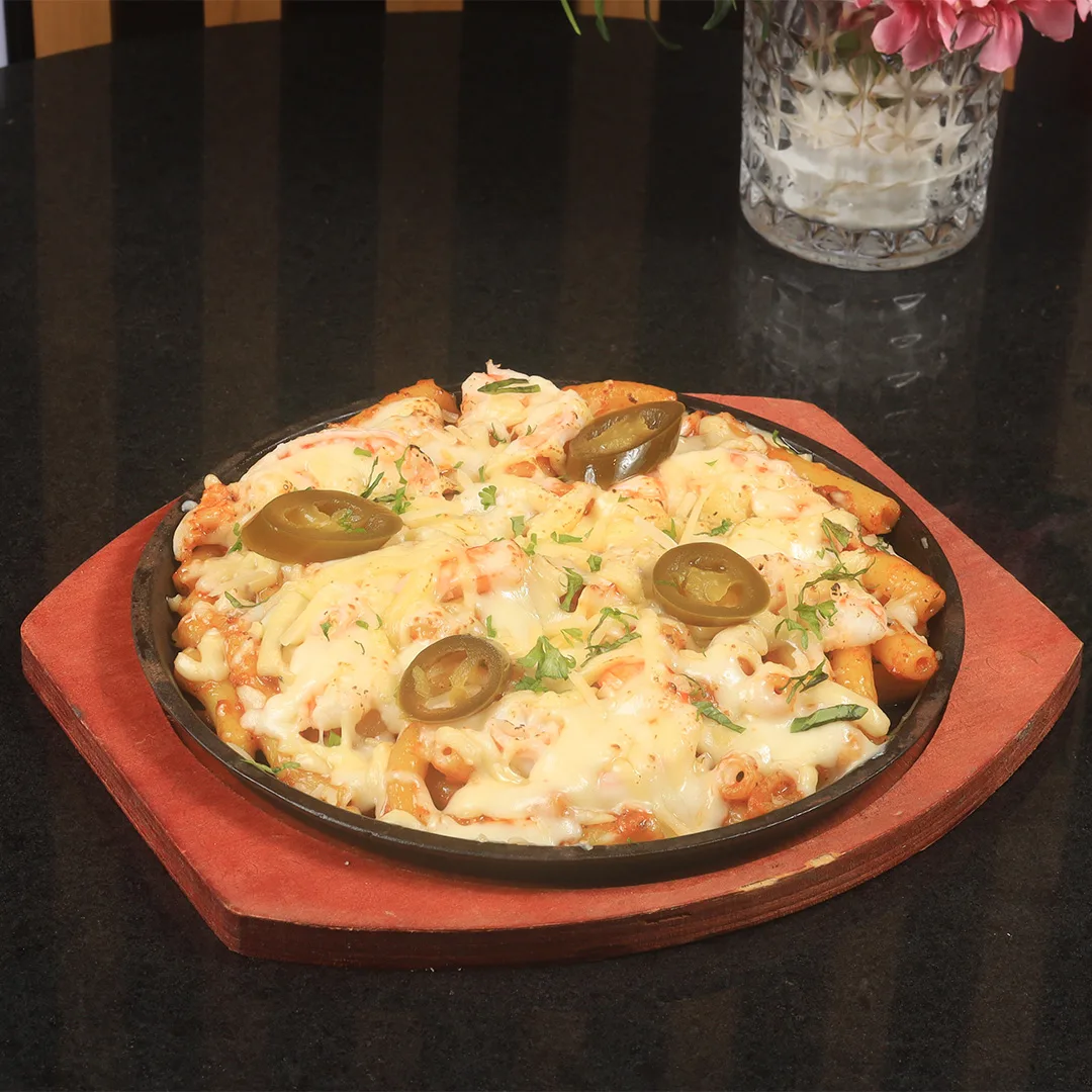 Italian Bake Mac with seafood