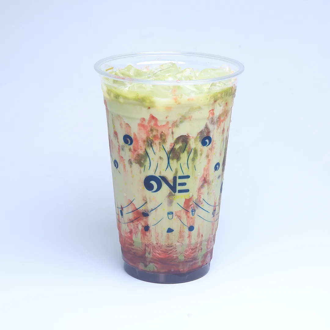 Iced Strawberry Matcha Latte